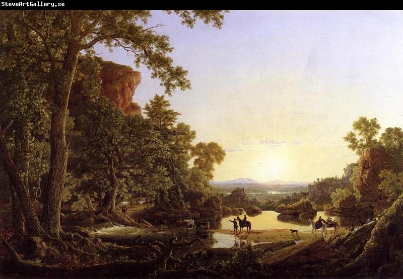 Frederic Edwin Church Hooker and Company Journeying through the Wilderness from Plymouth to Hartford in 1636